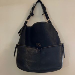 Dooney & Bourke black leather hobo style